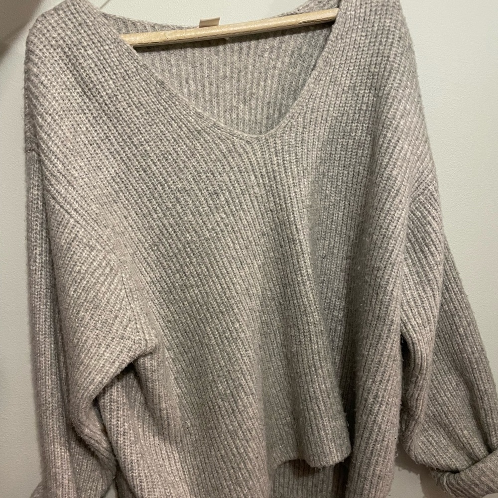 H&M sweater! Very soft light grey size medium